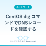CentOS dig コマンドでDNSレコードを確認する
